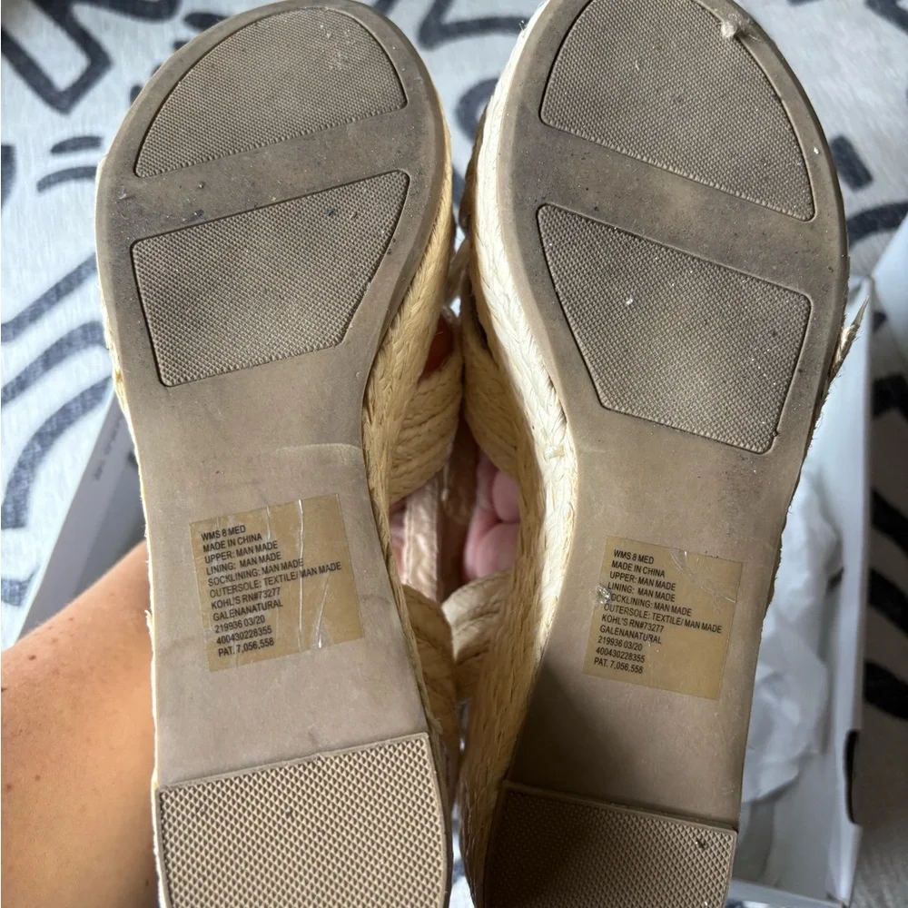 Women's Woven Raffia Platform Sandals - Picture 3 of 4